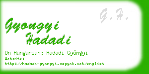 gyongyi hadadi business card